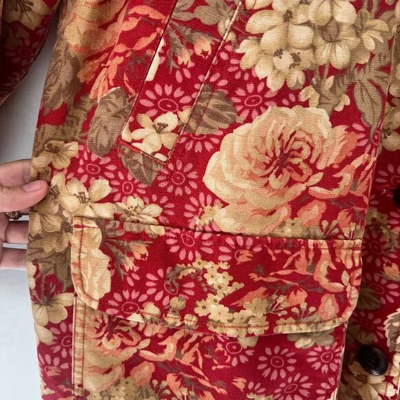 L.L. Bean Vintage Anorak Chore Jacket Petite XL - Picture 7 of 15